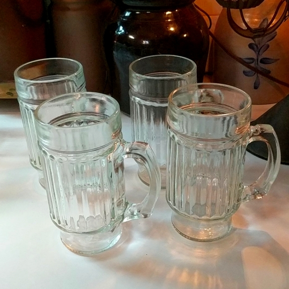 Vintage Bundle of Glass Mugs